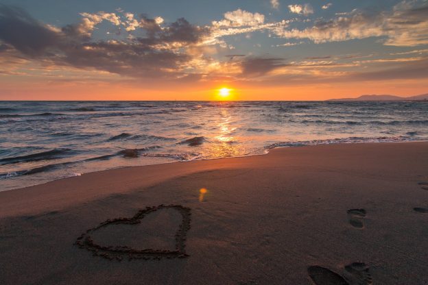 sunset at the beach - self care week blog